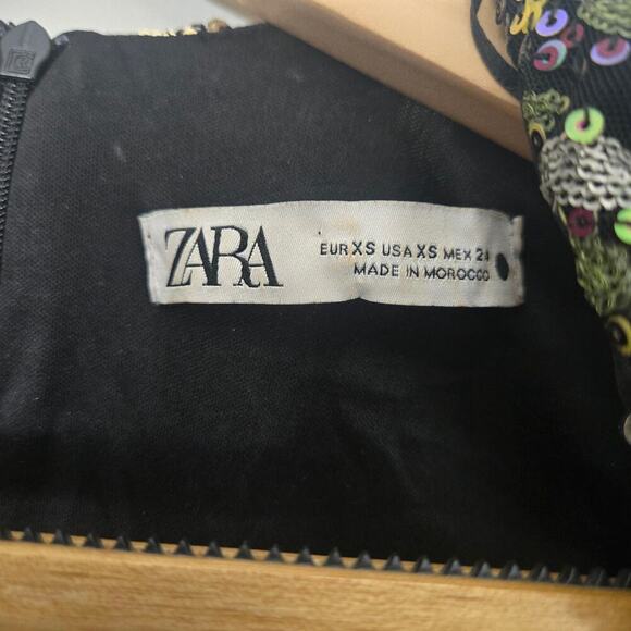Zara Blogger's Favorite Sequin Mini Dress Size XS - Picture 4 of 9